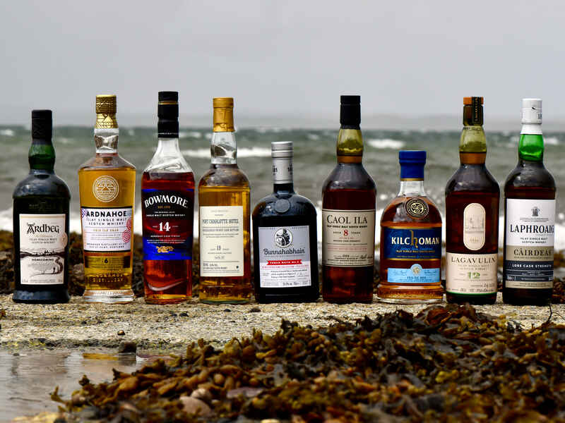Feis Ile Abfüllungen am Strand von Islay