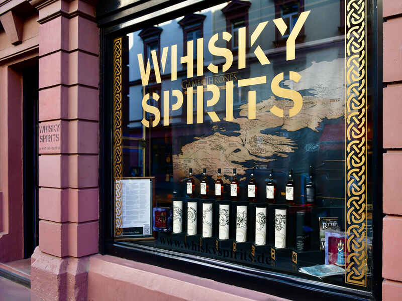 Schaufenster von Whisky Spirits